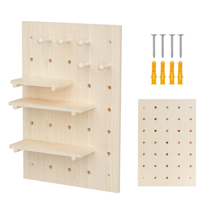 Organizador de madera para pizarra blanca Maclean, color madera clara, 40x60 cm, máx. 20 kg, MC-130 WD