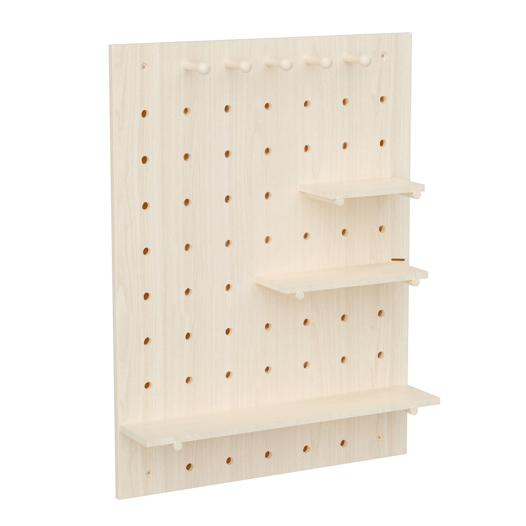Tablero organizador de madera Maclean, color madera clara, 60 x 80 cm, máx. 20 kg, MC-131 WD