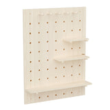 Tablero organizador de madera Maclean, color madera clara, 60 x 80 cm, máx. 20 kg, MC-131 WD