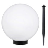 GreenBlue lámpara solar, independiente, jardín, esfera 25x25x58cm, LED blanco, GB166, 4 piezas