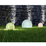 GreenBlue lámpara solar, independiente, jardín, esfera 25x25x58cm, RGB LED, GB165, 4 piezas