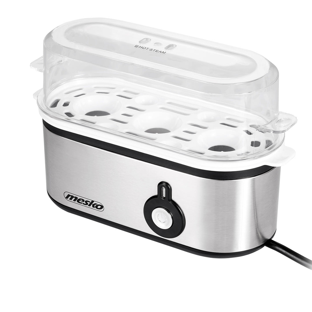 Mesko MS 4485 Cozedor de Ovos para 1 a 3 Ovos, 350 W, Pinças, Ficha Reino Unido