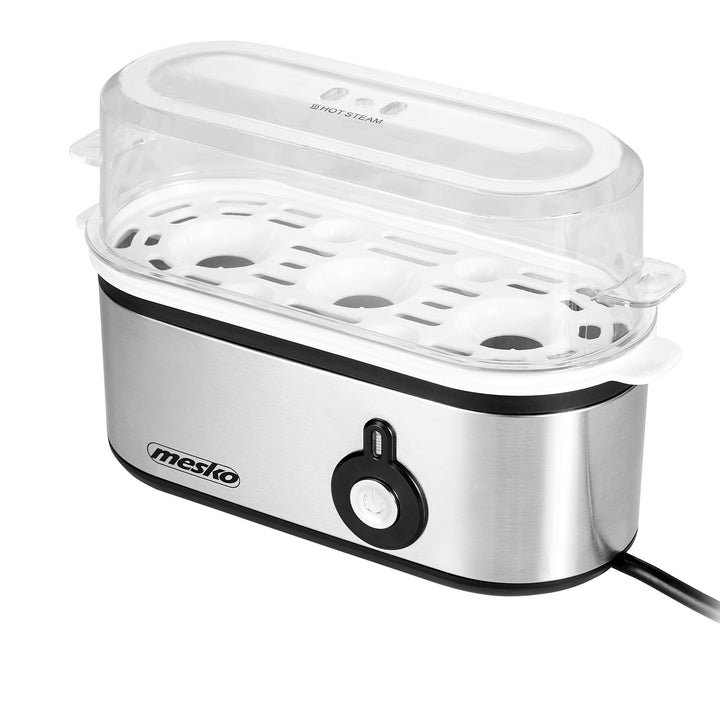 Mesko MS 4485 Cozedor de Ovos para 1 a 3 Ovos, 350 W, Pinças, Ficha Reino Unido
