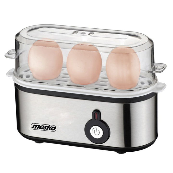 Mesko MS 4485 Cozedor de Ovos para 1 a 3 Ovos, 350 W, Pinças, Ficha Reino Unido