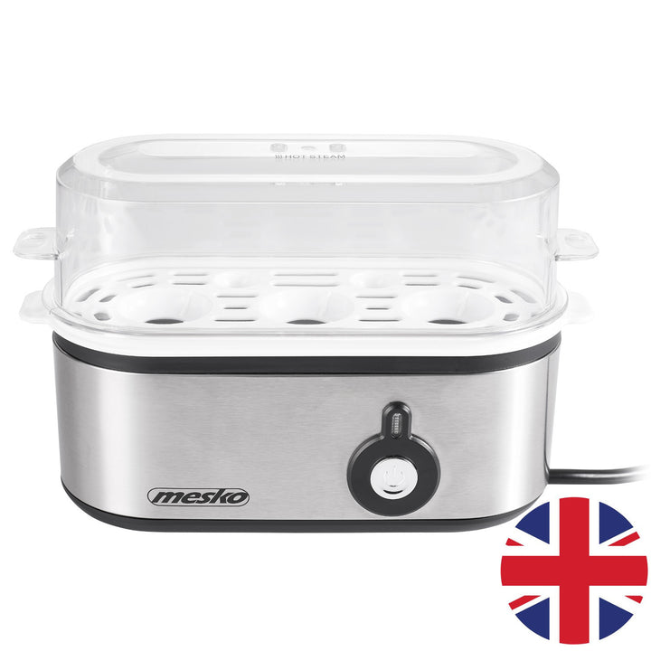 Mesko MS 4485 Cozedor de Ovos para 1 a 3 Ovos, 350 W, Pinças, Ficha Reino Unido