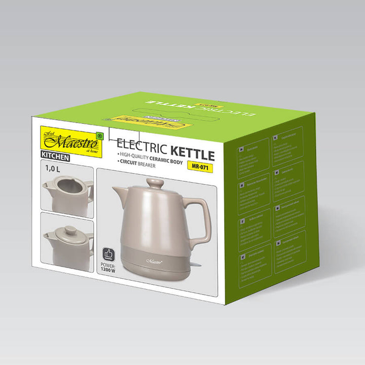Chaleira Elétrica Cerâmica Maestro MR-071 1l Bege 1000W