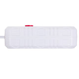 Regleta de enchufes Maclean, cable alargador 2 tomas + 3xUSB, 110-240V CA 50/60Hz, 2,1A máx. 2500W, 1,5m, blanco, MCE387 W