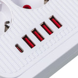 Regleta de enchufes Maclean, cable alargador de 6 tomas + 4xUSB, 110-240 V CA 50/60 Hz, 2,1 A máx. 2500 W, 1,5 m, blanco, MCE389 W