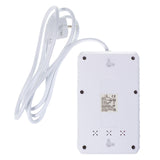Regleta de enchufes Maclean, cable alargador de 4 tomas + 3xUSB, 110-240 V CA 50/60 Hz, 2,1 A máx. 2500 W, 1,5 m, blanco, MCE392 W