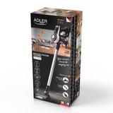 Adler AD 7048 Aspirador vertical inalámbrico de mano, color negro