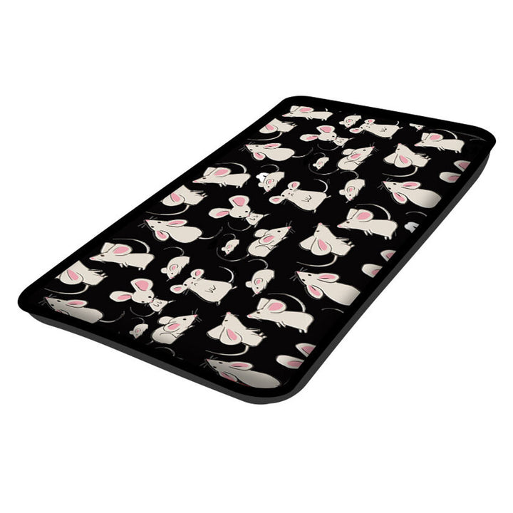 Almofada para cama de gato para peitoril de janela 25x55cm Bertoni Desenho de ratos