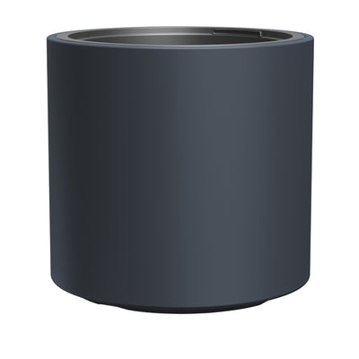 Vaso de flores Prosperplast com inserto, altura 45 cm, antracite, Heos