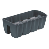 Floreira balaustrada de varanda Prosperplast, 58 cm, antracite, DCRO600