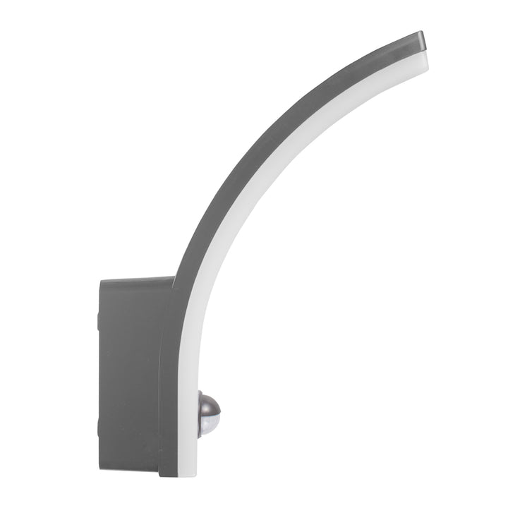 Maclean sensor de movimiento Lámpara LED, sensor de movimiento PIR, gris, 20W, IP65, 2000lm, blanco neutro (4000K) MCE512 GR, 4 piezas