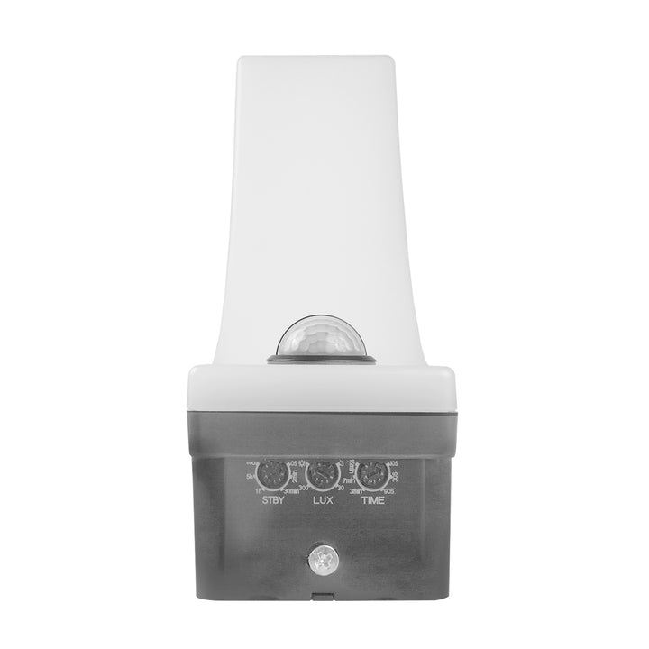 Maclean sensor de movimiento Lámpara LED, sensor de movimiento PIR, gris, 20W, IP65, 2000lm, blanco neutro (4000K) MCE512 GR, 4 piezas
