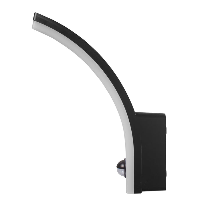 Luz LED com sensor de movimento Maclean, sensor de movimento PIR, preta, 20 W, IP65, 2000 lm, branco neutro (4000 K) MCE512 B, pacote de 4