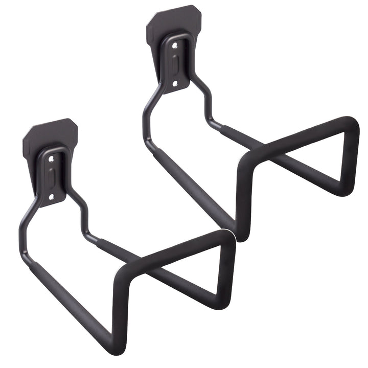 Soporte de pared para garaje Maclean, para neumáticos, herramientas de jardín, escalera, mangueras, bicicletas, acero, carga máx. 35kg, MC-441, 2 piezas