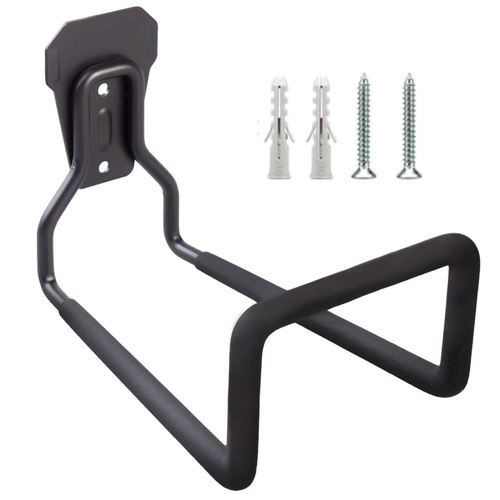 Soporte de pared para garaje Maclean, para neumáticos, herramientas de jardín, escalera, mangueras, bicicletas, acero, carga máx. 35kg, MC-441, 4 piezas