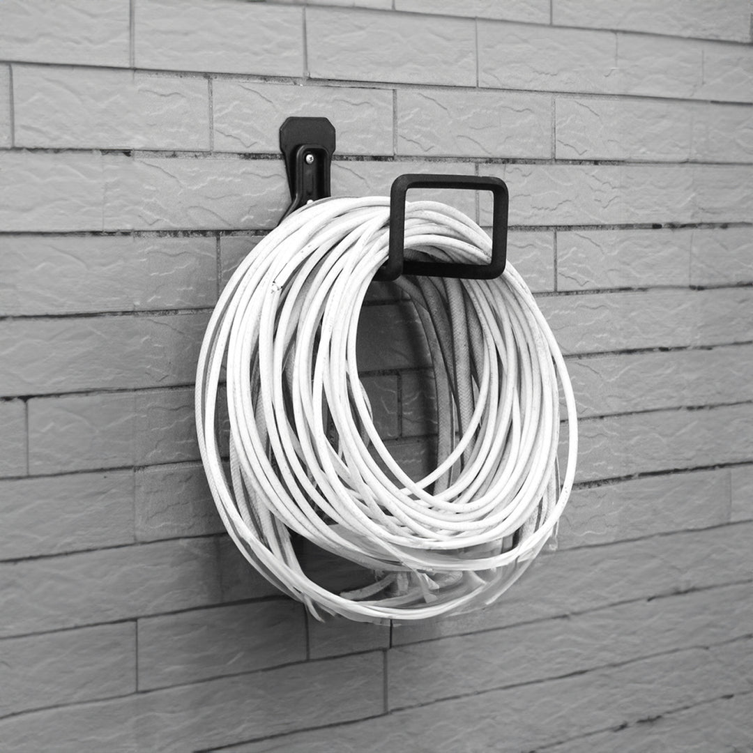 Soporte de pared para garaje Maclean, para neumáticos, herramientas de jardín, escalera, mangueras, bicicletas, acero, carga máx. 35kg, MC-441, 4 piezas