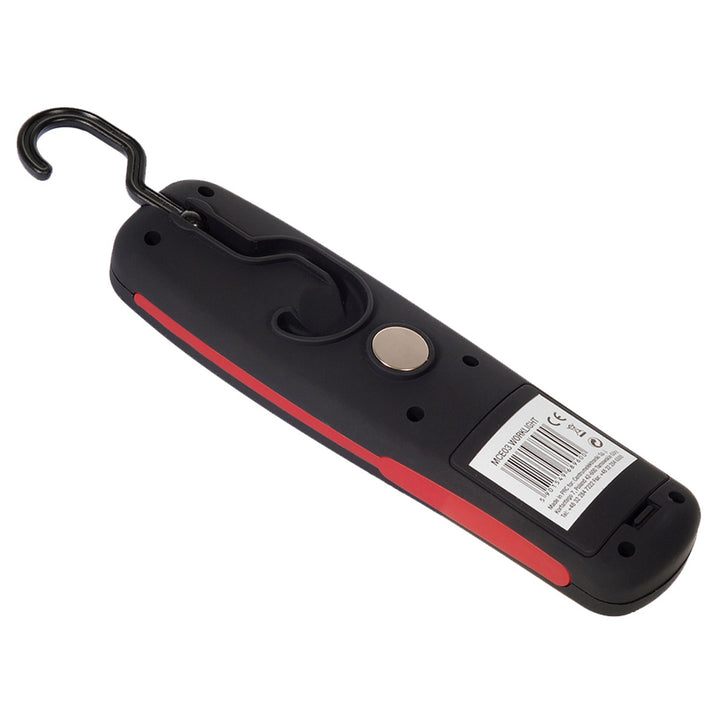 Maclean MCE03 Lámpara de taller 24 LED, imán, gancho, 2 piezas