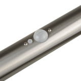 Luz LED Solar Maclean MCE465 C/M, com Sensor, 3 Modos, Plug-in, Ião de Lítio 18650, IP44, 3,7 V, 1200 mAh, Cromado Mate, 8 Peças