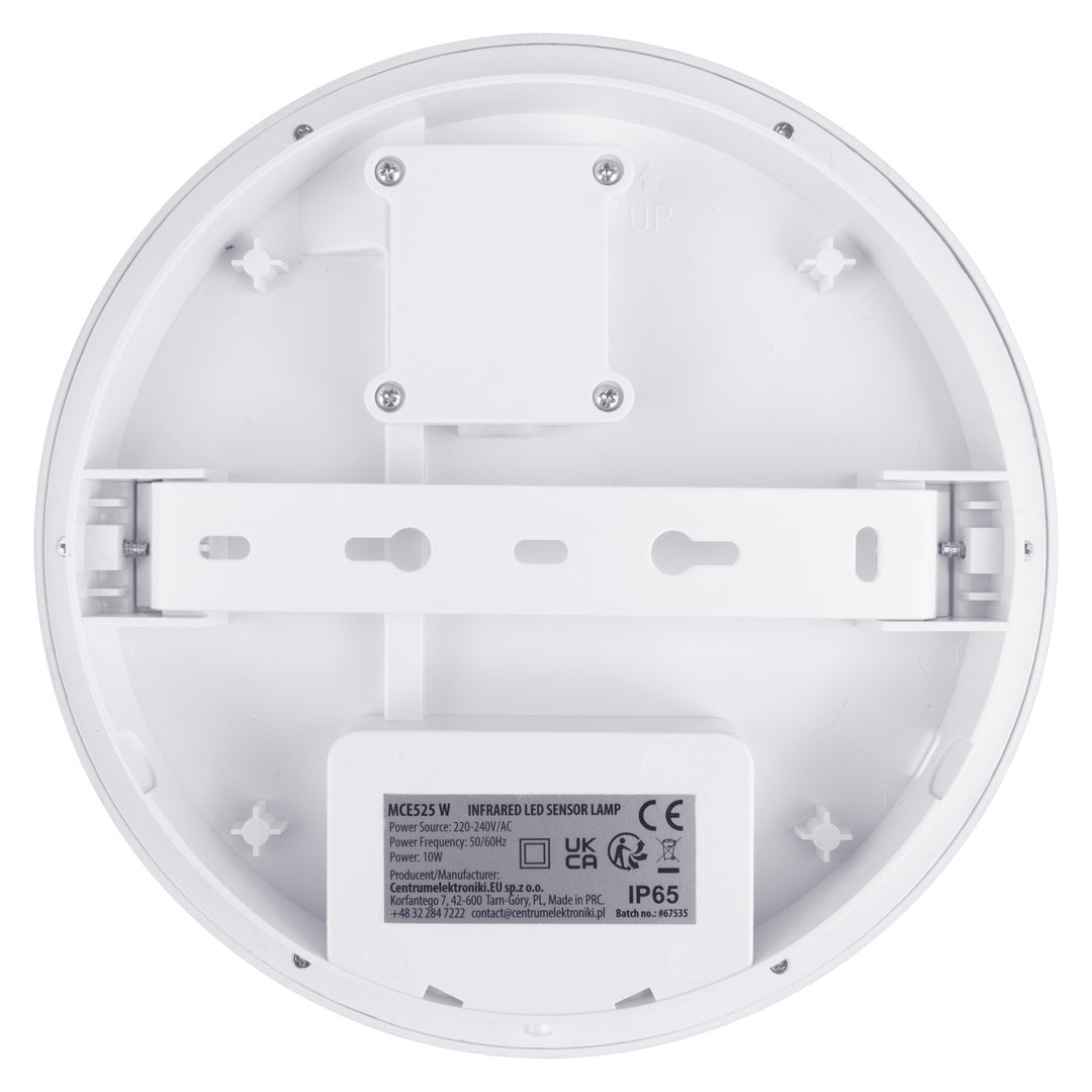 Lámpara LED con sensor de movimiento Maclean, sensor PIR, color blanco, 10 W, IP65, 1000 lm, color neutro, MCE525 W