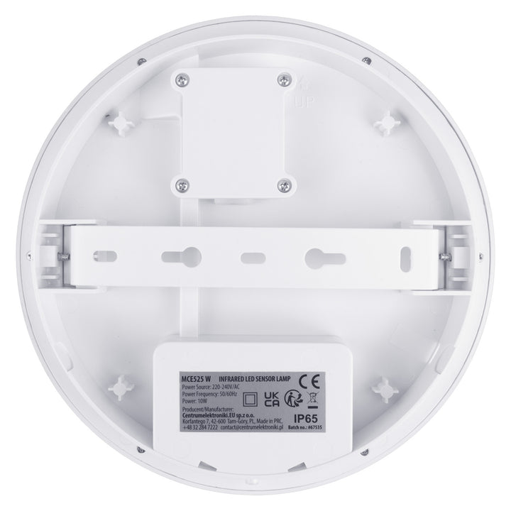 Lámpara LED con sensor de movimiento Maclean, sensor PIR, color blanco, 10 W, IP65, 1000 lm, color neutro, MCE525 W