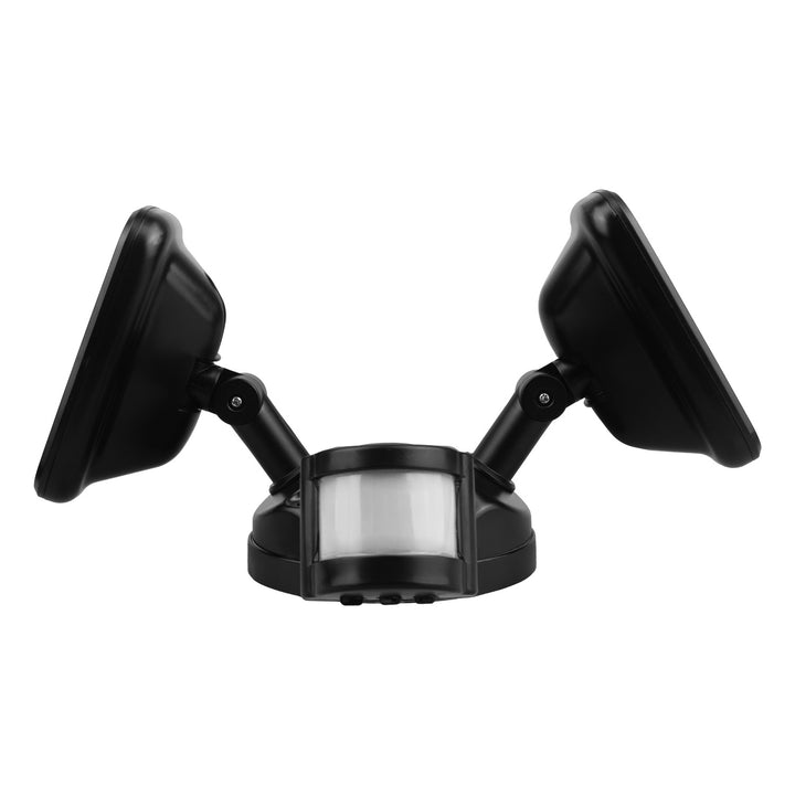 Lámpara LED de pared Maclean, con sensor PIR, 20 W, 1500 lm, IP65, blanco neutro 4000 K, negra, MCE524 B