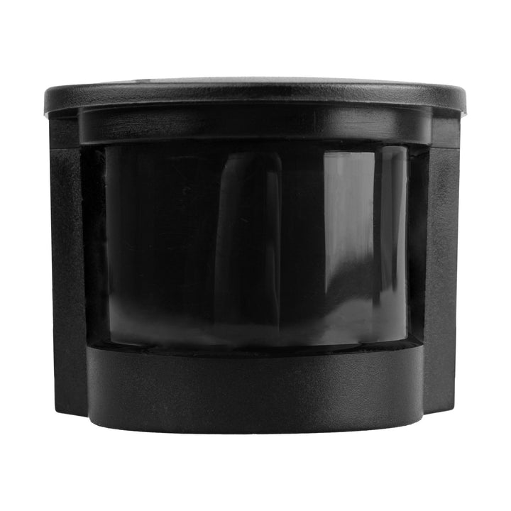 Sensor de movimiento y crepúsculo de pared Maclean, 180°, máx. 1200 W, negro con cubierta negra, MCE25 B/B