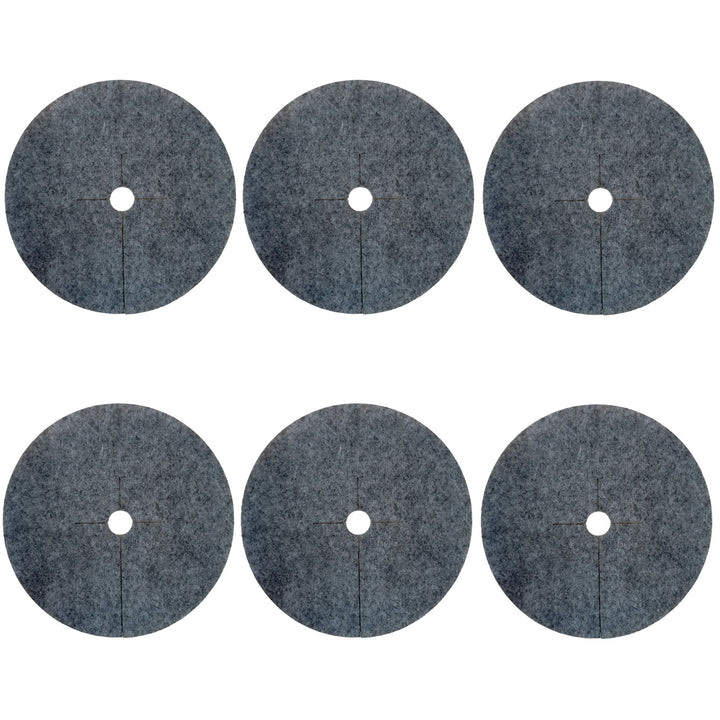 Bertoni Juego de discos antihierba, 6 piezas, 50 cm, gris