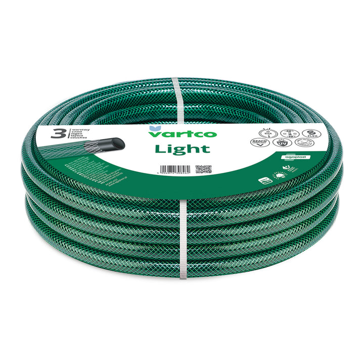 Vartco Light Manguera de jardín, 1", 30m, 3 capas, 20 bar