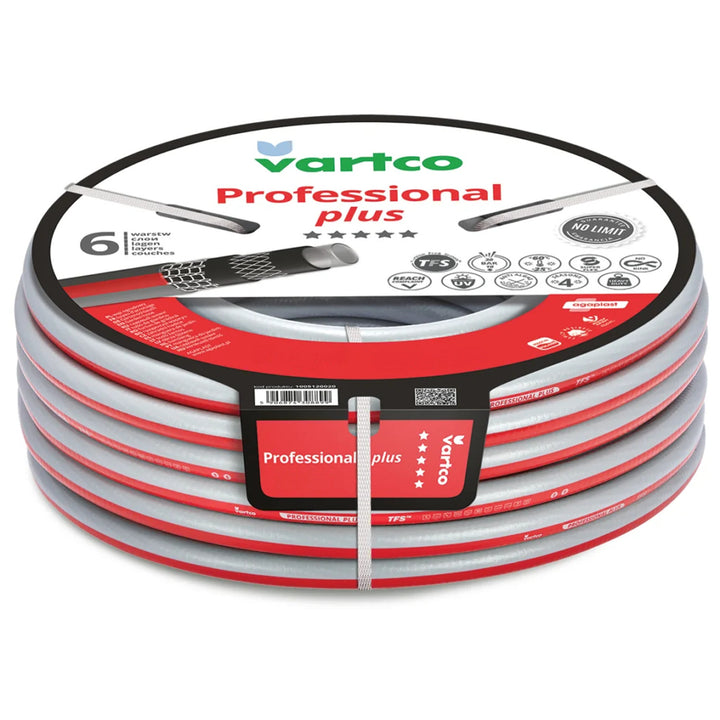 Mangueira de jardim Vartco Professional Plus, 1", 30 m, 6 dobras