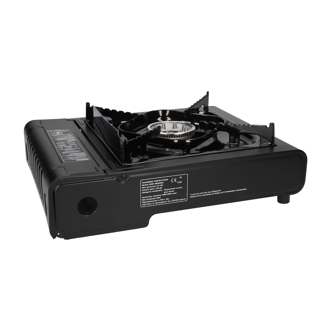 Fogão de campismo Alpen Camping, potência: 2,0 kW, consumo de gás 146 g/h, tipo de gás - butano, BAVIERA