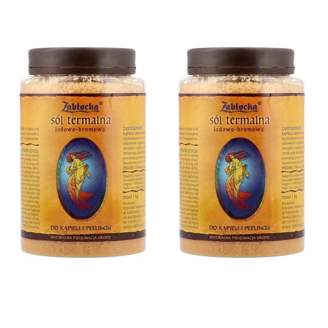 Sal termal de iodo-bromo Zablocka - para banho e peeling, 1 kg, 2 unid.
