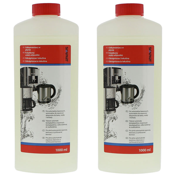 Descalcificador para cafeteras, hervidores, 1 litro, universal, Scanpart, 2 piezas
