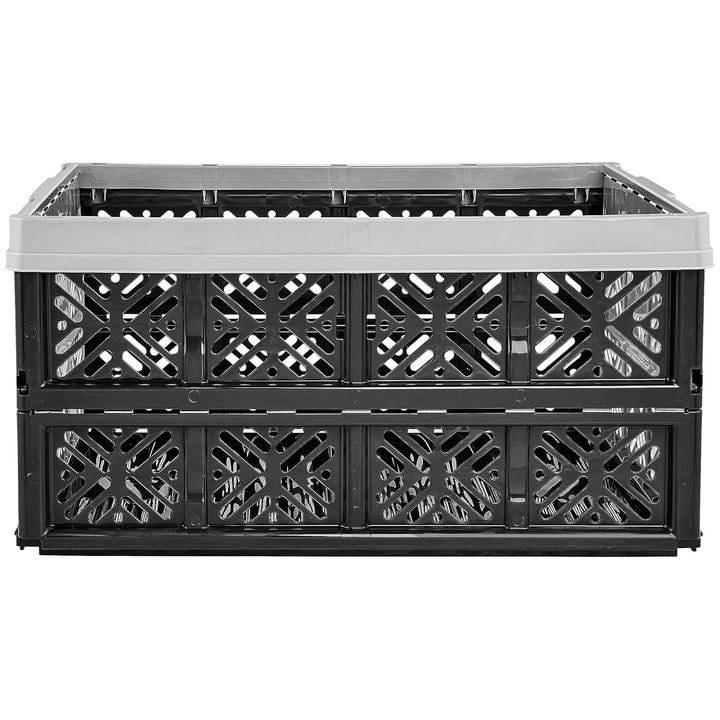 Cesta plegable de plástico Keeeper, 32L, gris-negro