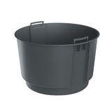HEOS maceta a prueba de heladas - antracita, con inserto, capacidad 31 L, DBHER470, 2 piezas
