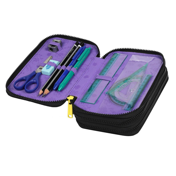 Estojo CoolPack de três compartimentos com acessórios JUMPER 3 STITCH