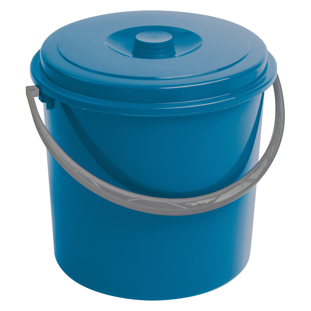 Cubo Curver, con tapa, asa cómoda, 16L, azul, 235235