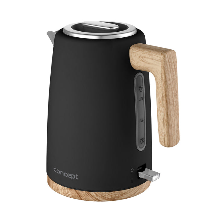 Concept ELWOOD Hervidor eléctrico, Acero inoxidable, 1,7L, Indicador de nivel de agua, RK3316