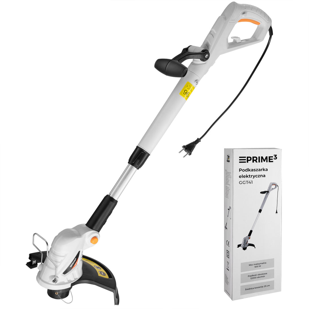 Aparador elétrico Prime3, 500 W, diâmetro do fio de 25 cm, 12.000 rpm, GGT41