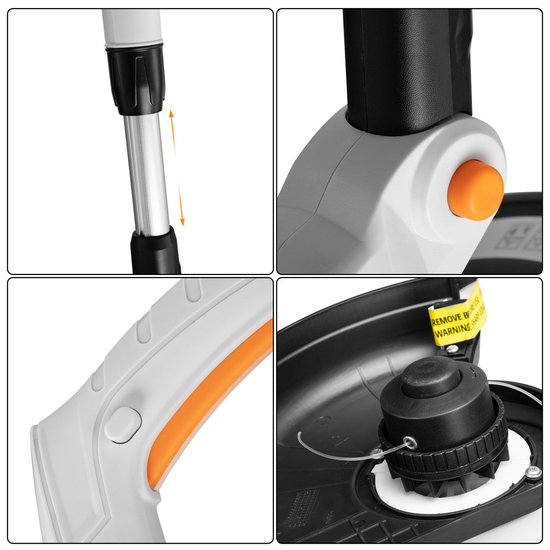 Aparador elétrico Prime3, 500 W, diâmetro do fio de 25 cm, 12.000 rpm, GGT41