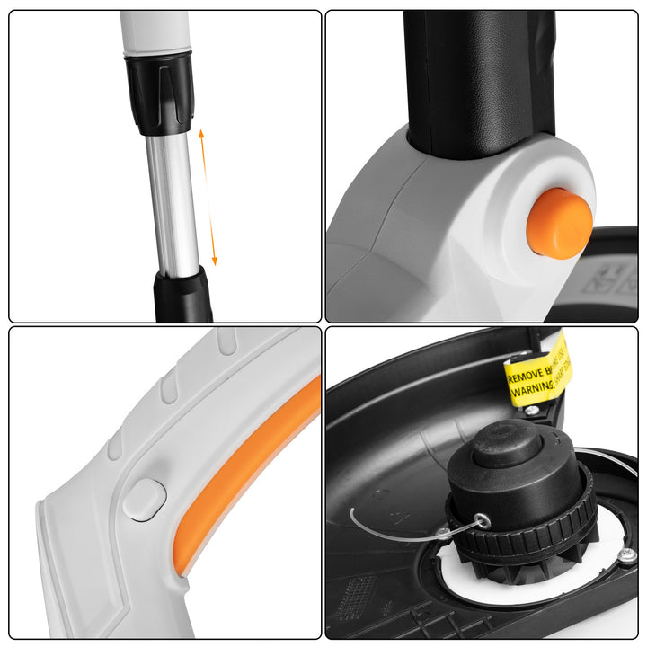Aparador elétrico Prime3, 500 W, diâmetro do fio de 25 cm, 12.000 rpm, GGT41