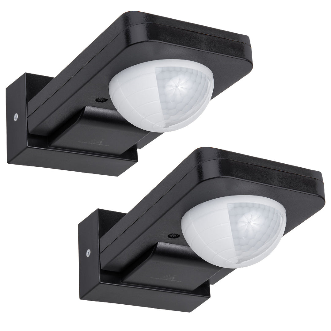 Detetor de movimento PIR Maclean, infravermelhos, IP65, máx. 2000 W, preto, MCE243 B, 2 unid.