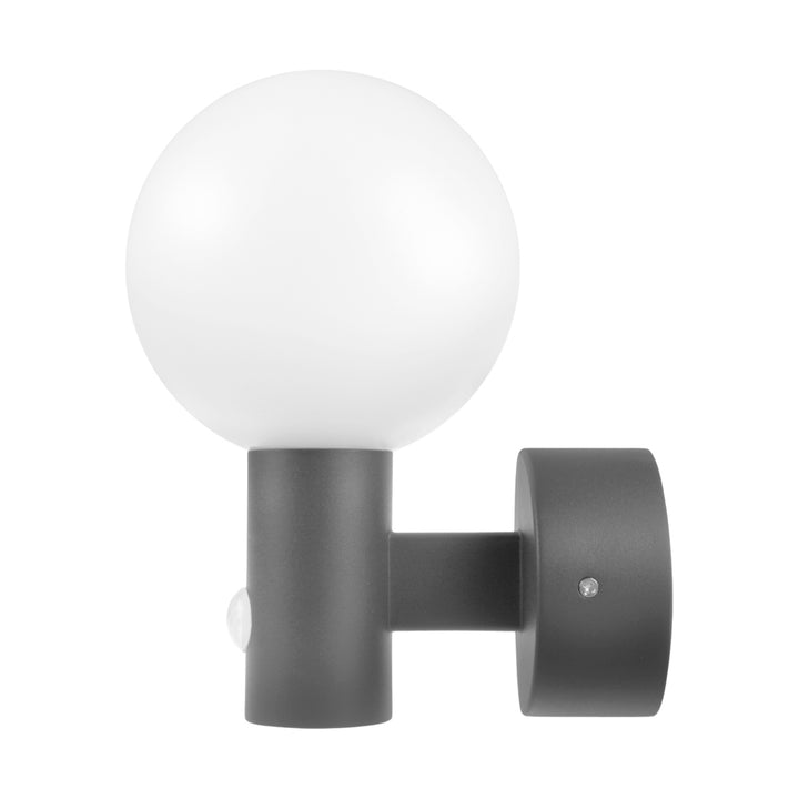 Maclean sensor de movimiento Lámpara LED, sensor de movimiento PIR, gris, 15W, IP65, 1600lm, blanco neutro (4000K) MCE515 GR, 2 piezas
