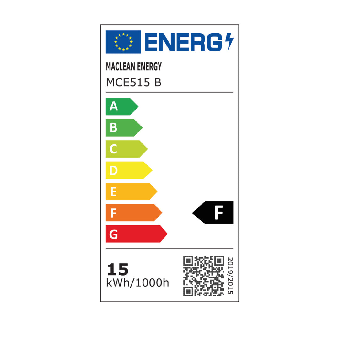 Luz LED com sensor de movimento Maclean, sensor de movimento PIR, preta, 15 W, IP65, 1600 lm, branco neutro (4000 K) MCE515 B, pacote de 2
