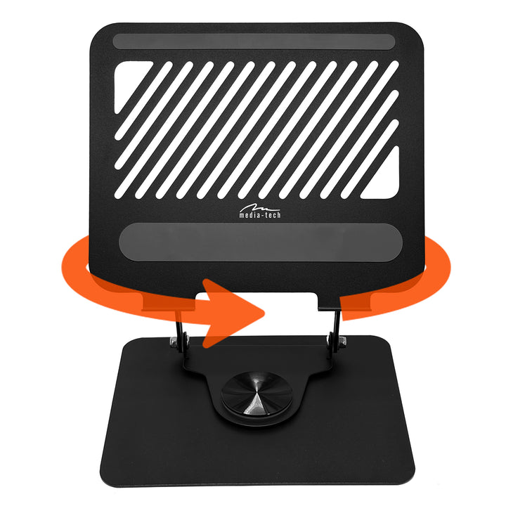 Media-Tech MT2662 Soporte ergonómico ajustable y giratorio para portátil 10-17