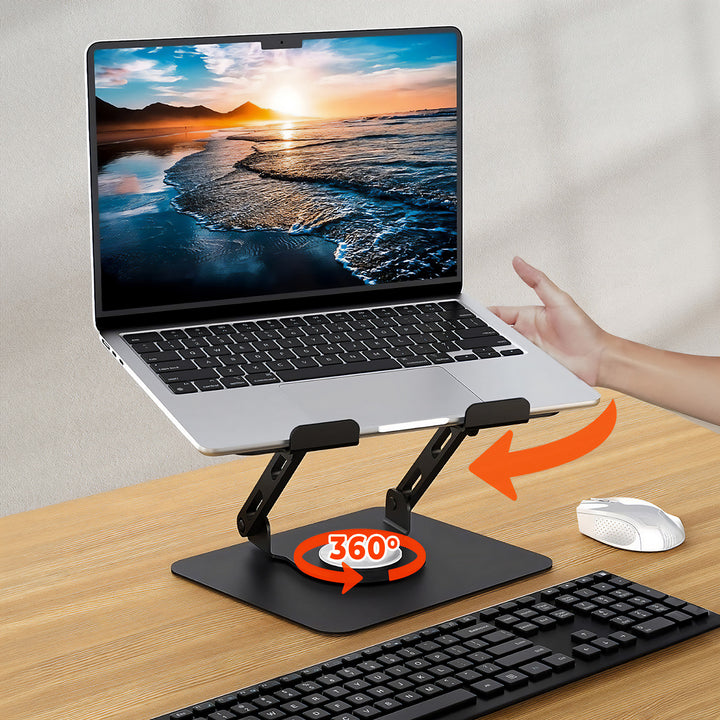 Media-Tech MT2662 Soporte ergonómico ajustable y giratorio para portátil 10-17