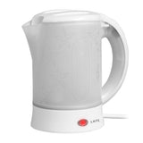 Chaleira elétrica Lafe, turística, 600W, capacidade 0,6l, 2 chávenas, 2 colheres, branca, escandinava