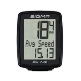 Sigma Contador de ciclos, cableado, arranque/parada, pantalla de tres filas, BC 7.16